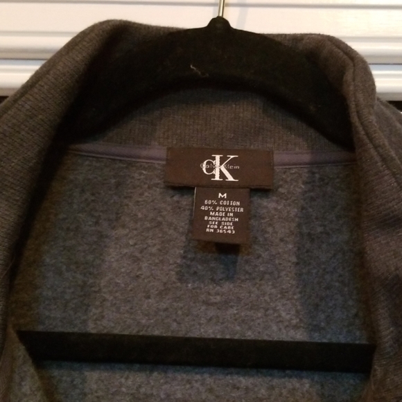 Calvin Klein Zip Up Sweater - Picture 2 of 4